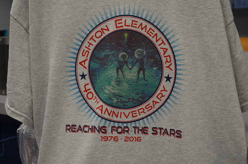 Staff and students wore commemorative T-shirts.