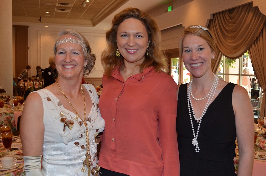 Chairwoman Kim Cornetet, featured speaker Jessica Fellowes and Junior League of Sarasota President Sarah Lodge