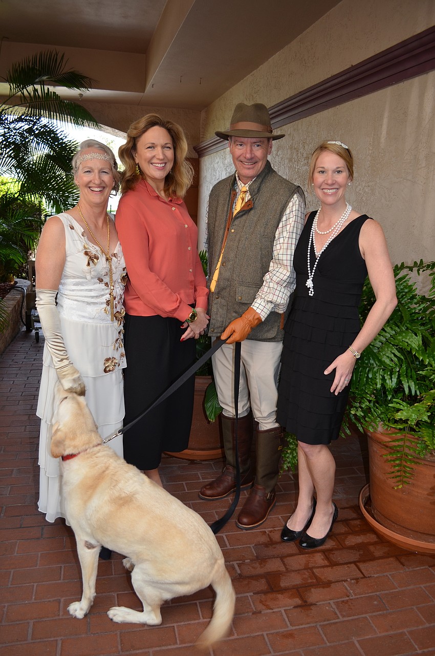 Chairwoman Kim Cornetet, featured speaker Jessica Fellowes, James Cornetet and Junior League of Sarasota President Sarah Lodge