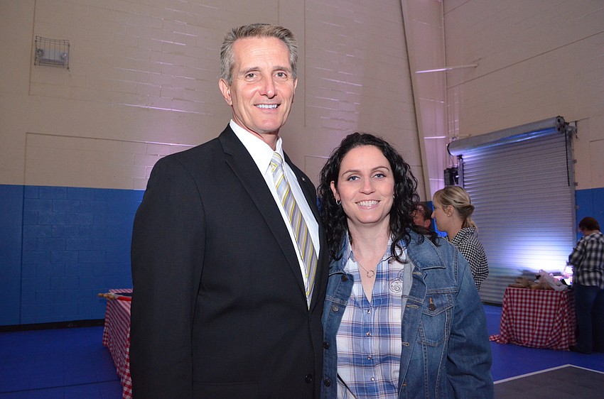 Peter Abbott and Dana Keane were on hand to represent the Kiwanis Club with a donation of $10,000 for the Boys & Girls Clubs of Sarasota County.