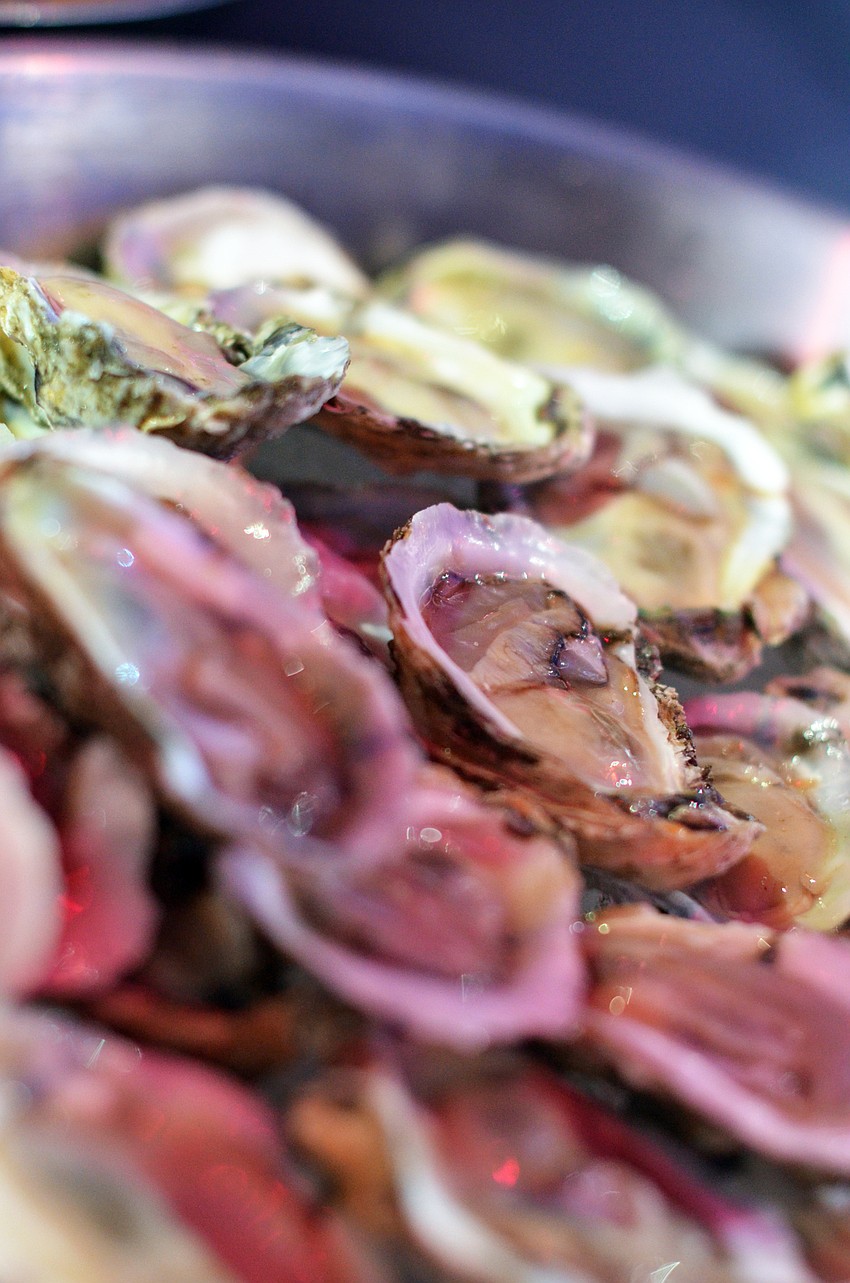 Guests enjoyed a seafood buffet before being seated for dinner at the Circus Gala.