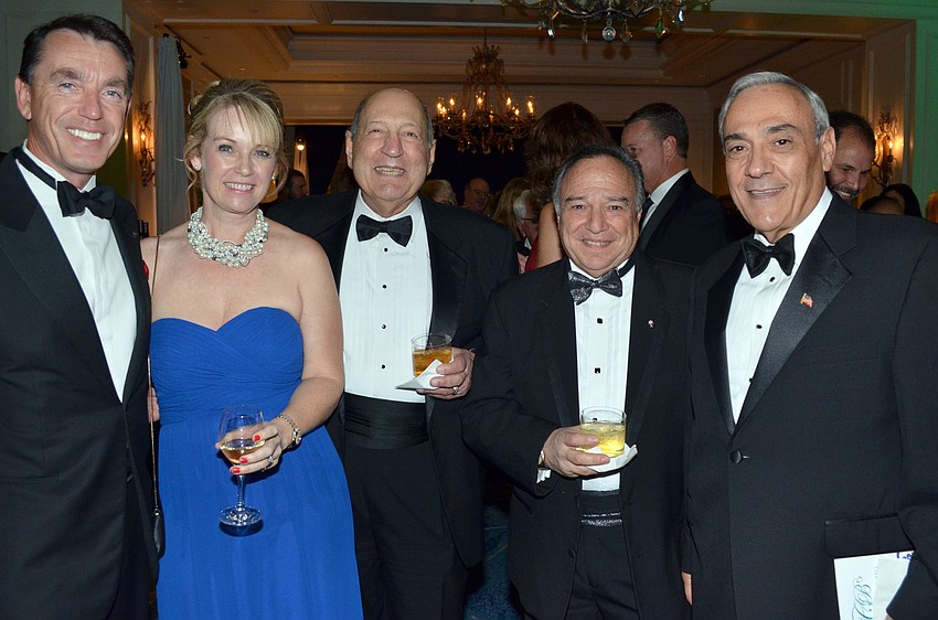 Nigel and Nathalie Mould, Dick Maier, Al Connizzo and Vin Cipriano