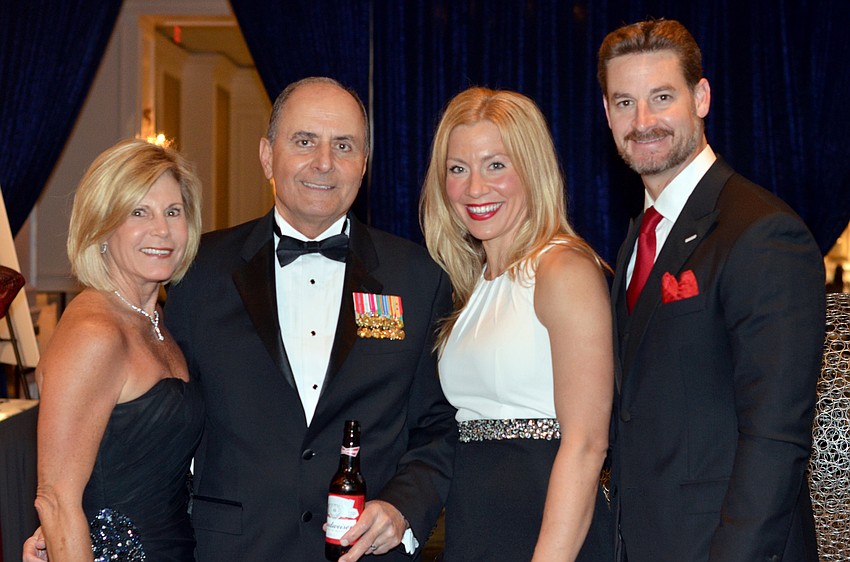 Denise and Col. John Saputo with Jennfier and Rep. Greg Steube