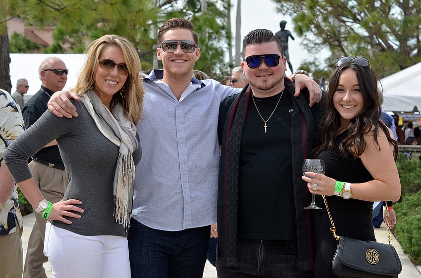 Katie LaCamera and Chris Enger with JC and Allison Cornell