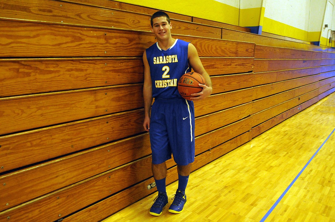 Brandon Bontrager was one of four Sarasota Christian players who scored in double figures Jan. 28.