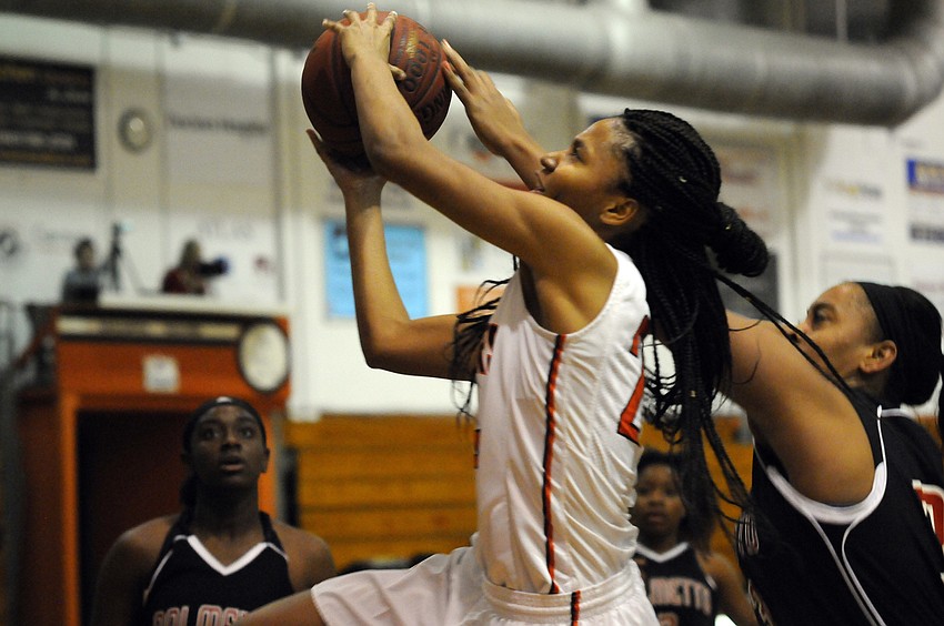 Lone senior DeQuandra Hill played her final game in a Sarasota uniform Jan. 27.