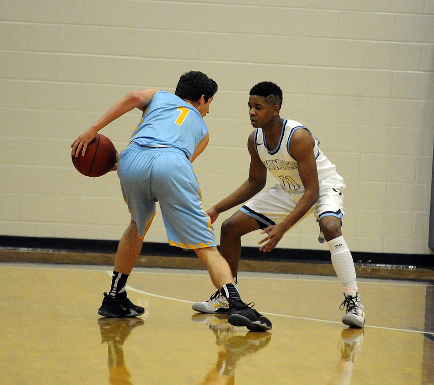 ODA junior Amad Brayboy helped limit Imagine School of North Port to seven points in the second quarter.