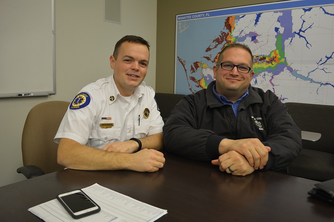 Jimmy Crutchfield and Paul Dicicco, of Manatee County Emergency Medical Services, believe community paramedicine can bridge a gap between patients, healthcare providers and services available.