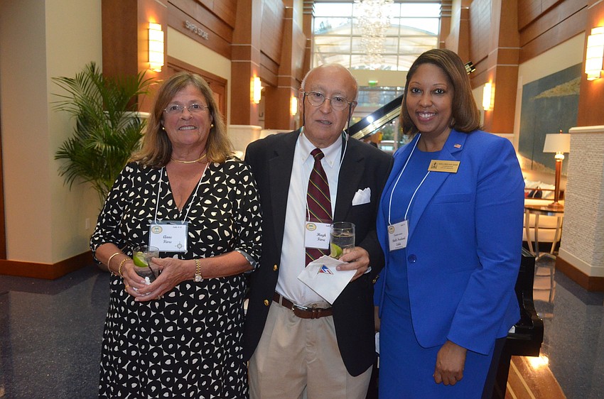 Anne and Association President Hugh Fiore with Sarasota City Commissioner Shelli Freeland Eddie