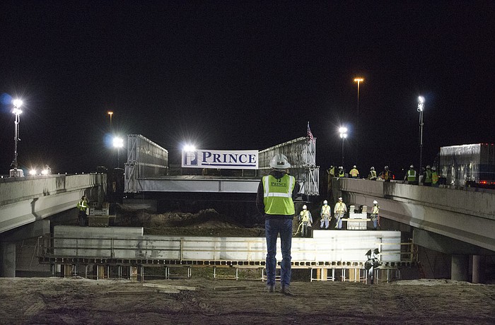 Surveyor Ian Hill waits for the launch to begin.