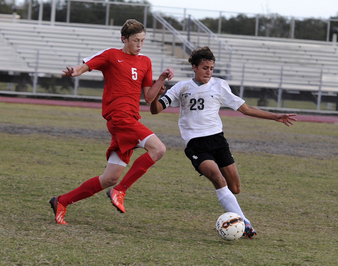 Cardinal Mooney striker Alex Turner scored the lone goal in the Cougars Class 2A-Region 3 victory Feb. 2.