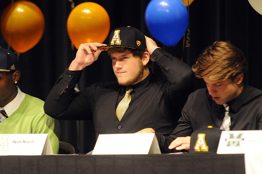 Braden River tight end Ryan Neuzil will play for Appalachian State University.