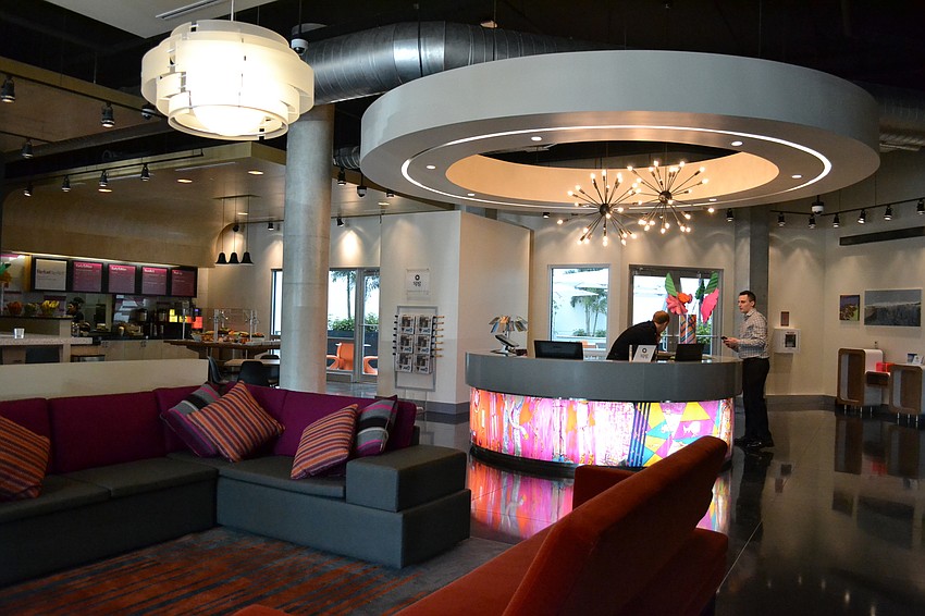 The ground floor houses the front desk, the WXYZ bar, the Refuel restaurant and lounging space.