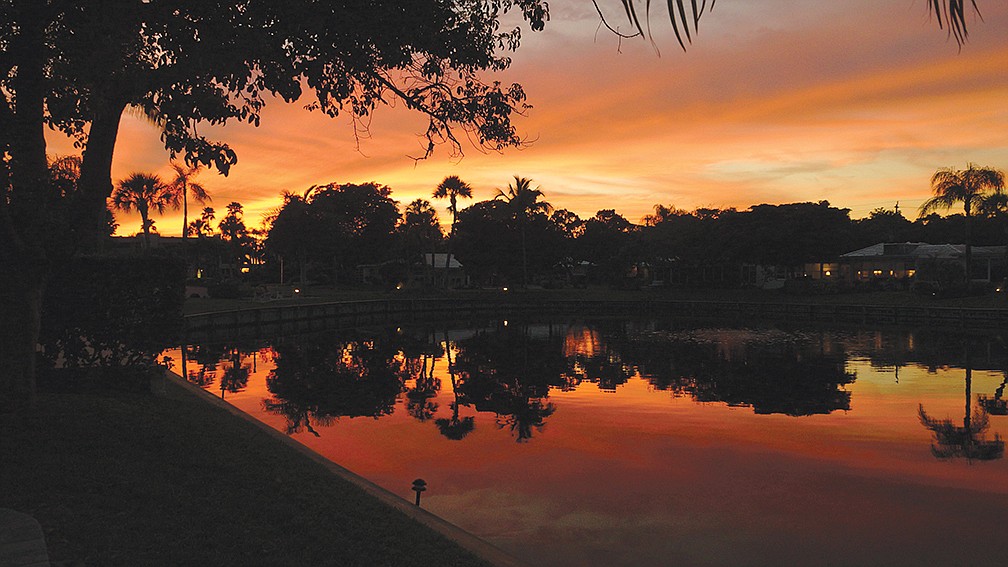 Fred Bethke submitted this photo of a sunset at Spanish Main Yacht Club.