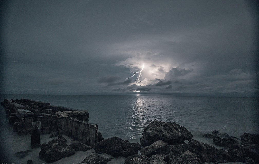 Dan Wiseman captured this shot of a storm on the Siesta Key coast.