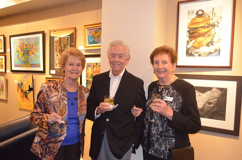 Joan and Bob Hopkins with Dorothy Cole