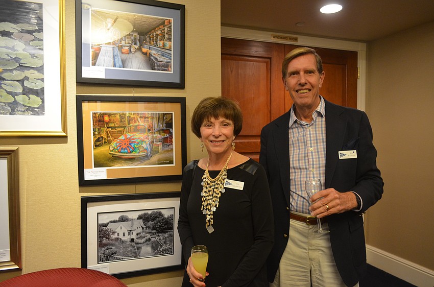 Artist Betty Lupacchino-Goree and Bill Woodcock