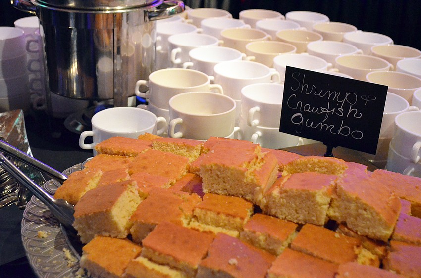 Michael's On East served Cajun inspired dishes at the 2016 Mardi Gras Gala.