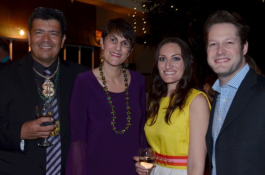 Ben and Shannon Kunkel with Emily Harris and David Slomak