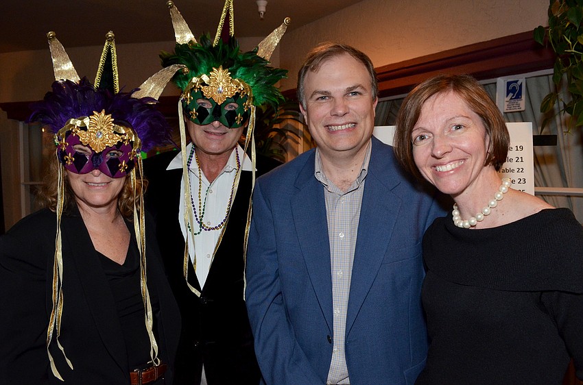 Charlie Lenger and Rich Parker with Mark and Ann Jones