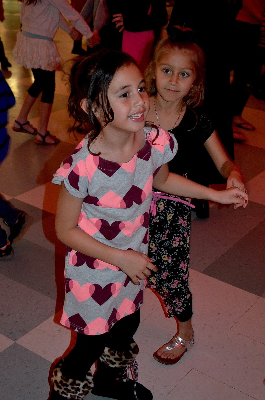 Emma Cowart shows off her dance moves.