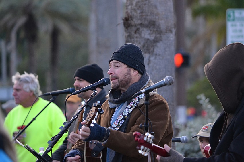 Kettle of Fish performed along the race route for the 2016 Sarasota Music Half Marathon .