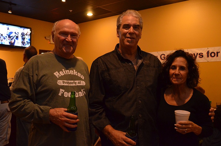 Tony Britton with Mark and Vicki Alaimo