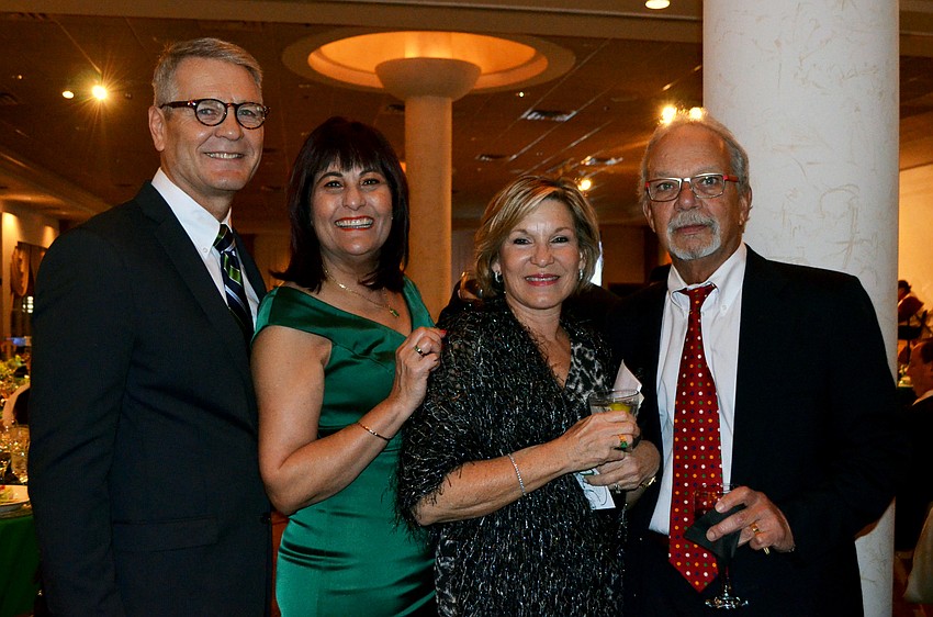 Rudy Vasmina and Marcicarmen Romero-Vazmina with Gloria Totti and Francisco Cervoni
