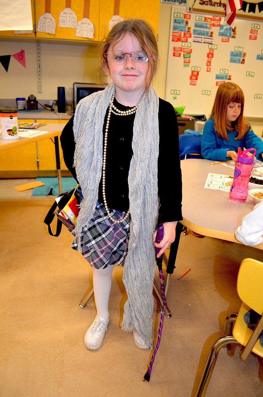 Ryelynn Brunnar likes carrying a cane around.