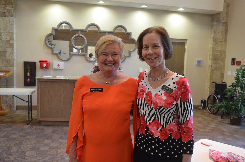 Event chairwoman Lynn Cochrane and Karen Fors