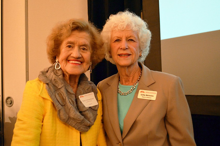 Betty Schoenbaum and Lydia McIntire