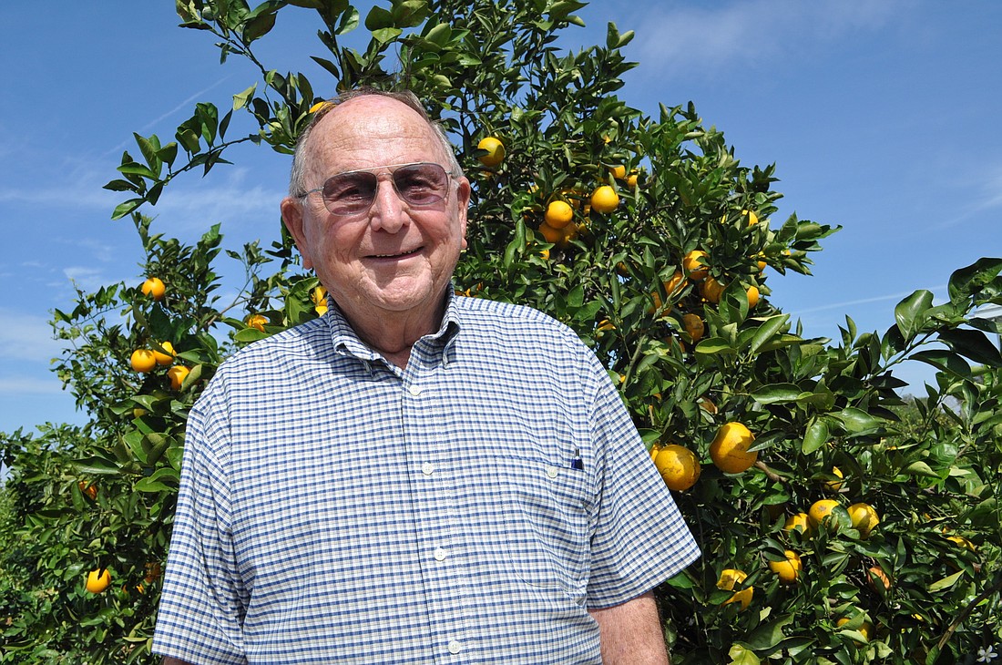 Bill Mixon owns 20 acres within the overall Mixon Fruit Farms property. He published a book about his life, "Believers in Action," in 2012. File photo.