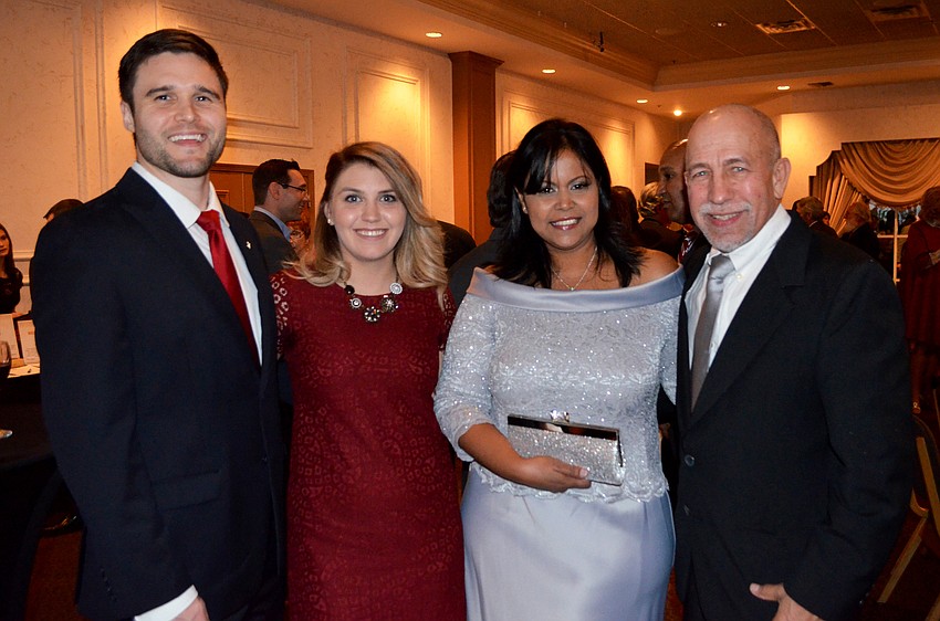 Perry Korszen and Jessica Barroso with Patricia and Hector Knuth