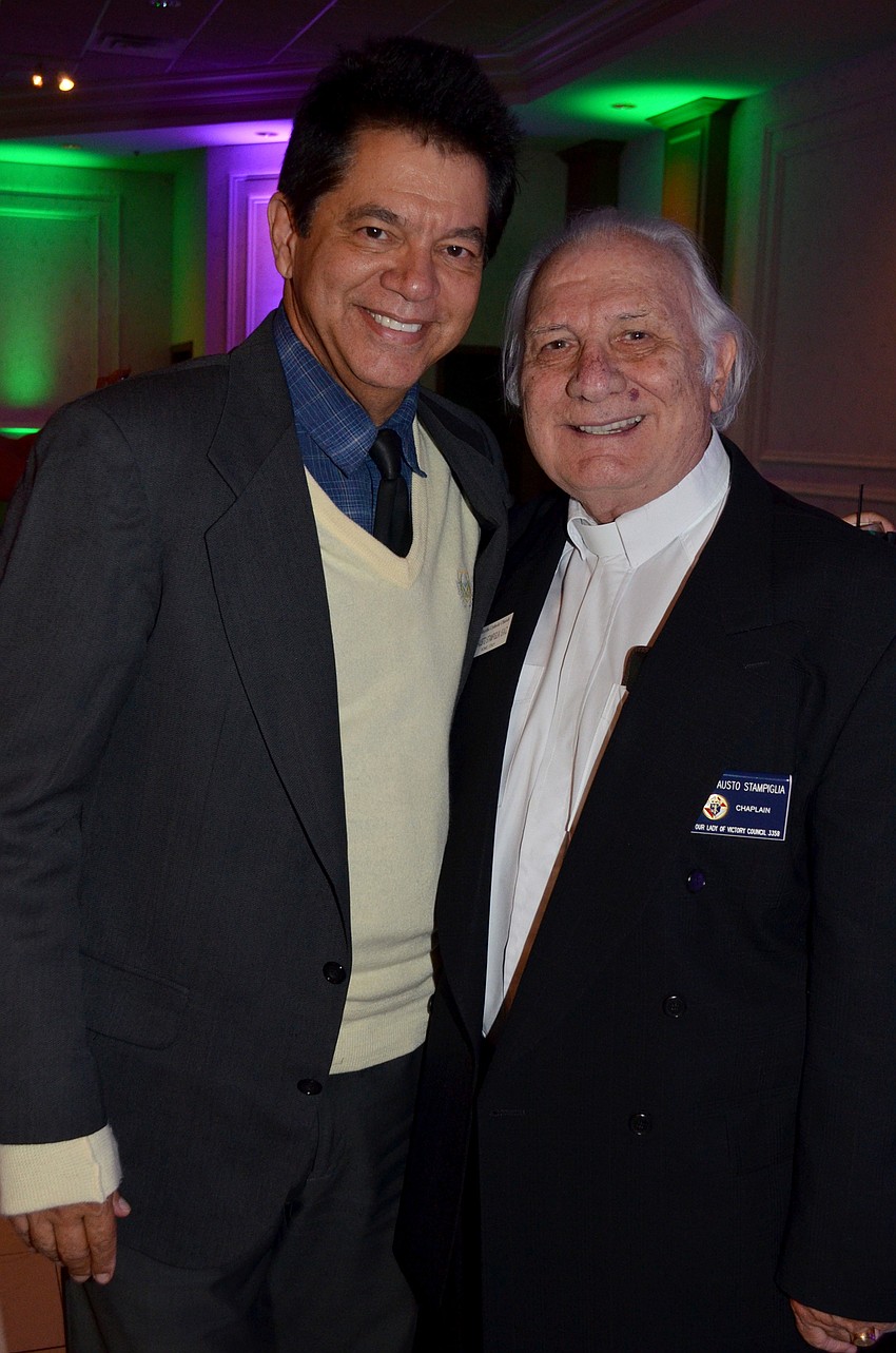 Peter Routsis-Arroyo and Fr. Fausto Stampiglia