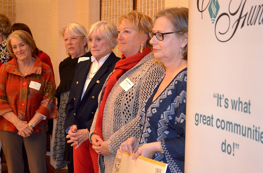 Julie Smith (far right) and other members of her group, the Lakewood Ranch Women's Charitable Fund, chose to donate to Stillpoint House of Prayer.