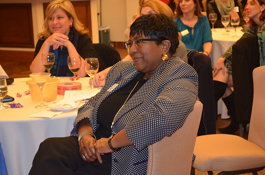 Manatee Community Foundation board member Lillian Elliott enjoys a presentation.