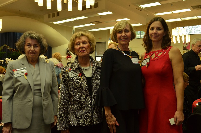Temple Beth Sholom Fashion Show committee members Grace Goldstein, Carlyn Morris, Event Chair Sue Rosin and Phyllis Weitzner.