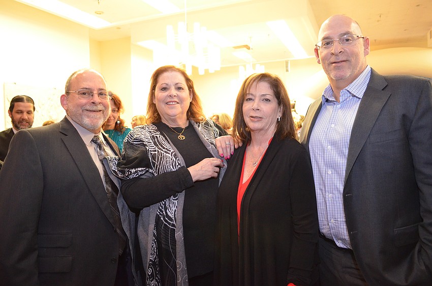 All four children of the late Honey Salzman, Robbie and Susan Salzman, Dianne Shane and Jack Salzman were in attendance for the luncheon that was in honor of their mother.