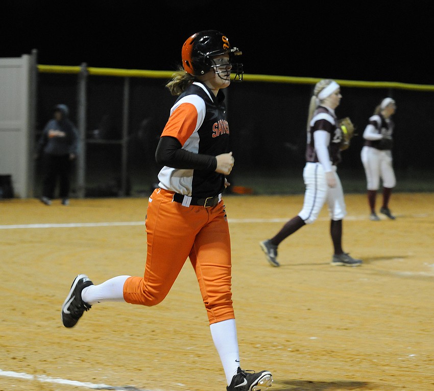 SarahBeth Wengerd drew a walk in her second at bat.