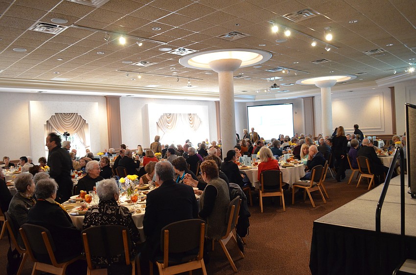 A sold-out crowd gathered at Michael's On East Thursday for the AJC Lunch & Learn series.