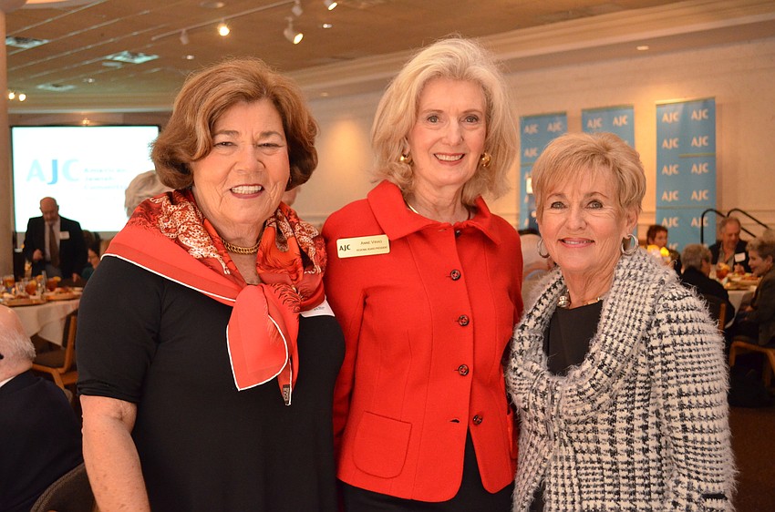 Sandy Rifkin, AJC Regional President Anne Virag and Bunny Skirboll