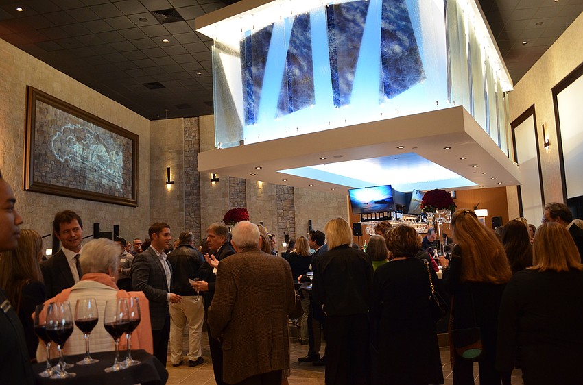 A peak at the bar and lounge at the new CineBistro at Westfield Southgate Mall.