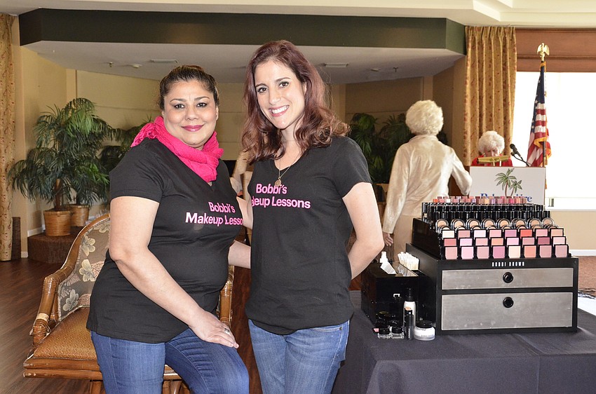 Kavi Cook and Jennifer Jones with Bobbi's Makeup Lessons, located in the Macy's at the UTC Mall.