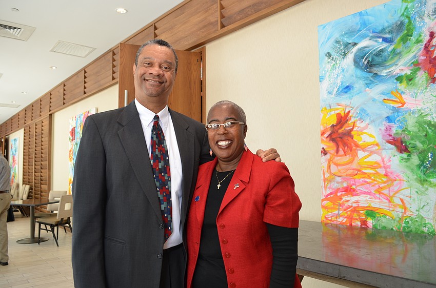 Panel participants Hon. Charles Williams and Sarasota County Commissioner Carolyn Mason