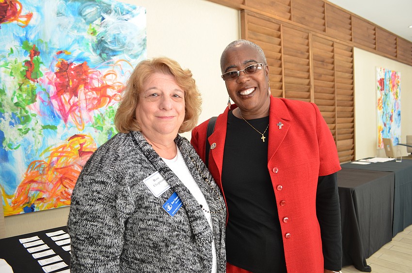 JFCS President and CEO Rose Chapman with Sarasota County Commissioner Carolyn Mason
