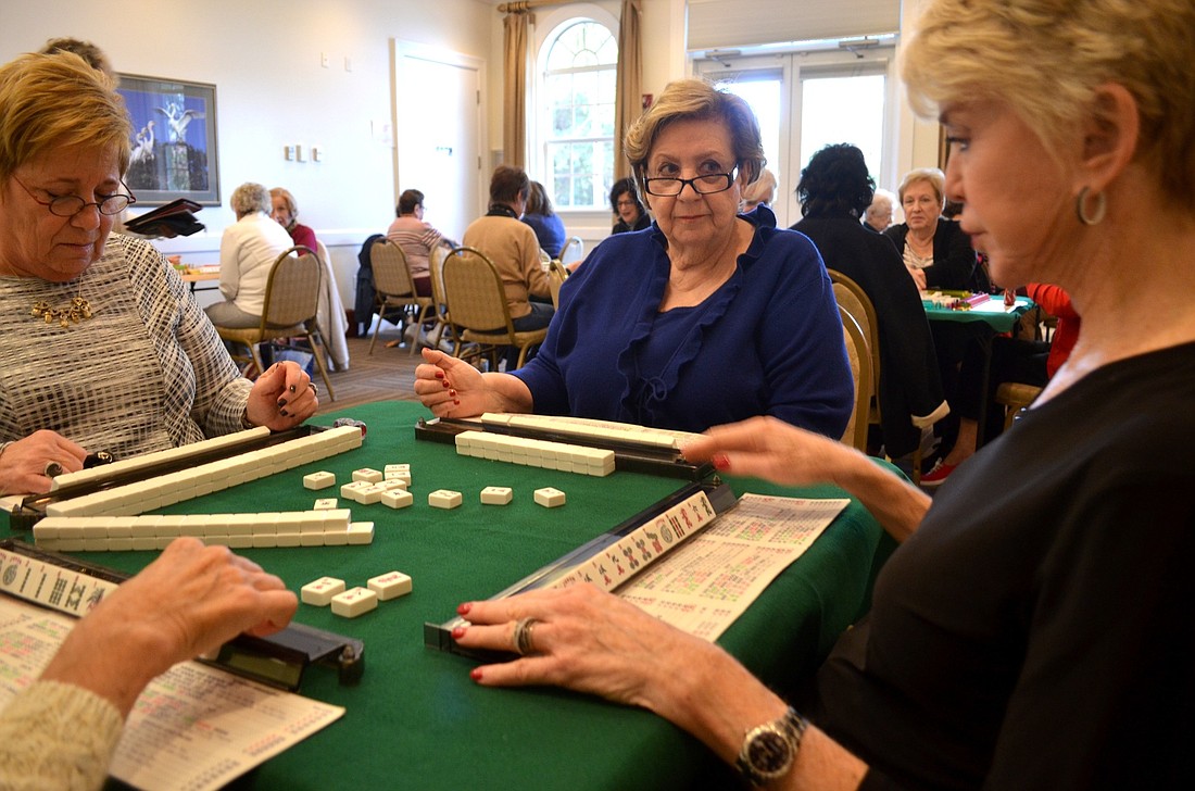 Sharon Garson, Joan Robbins and Sallie Feldman believe mah jongg is a game for all ages.
