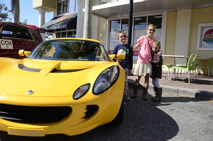 Trevor, Shelby and Cora Kovatch of Lakewood Ranch said this 2008 Lotus Elise was their favorite car at the show.