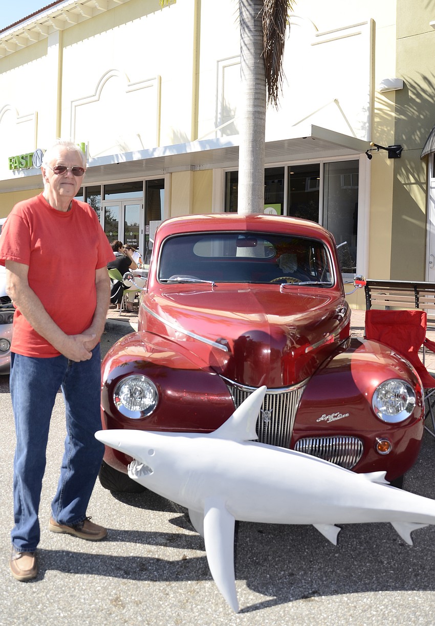 George Mielke of Palmetto has two hobbies: his 1941 Ford Sedan and handcrafting painted sharks.