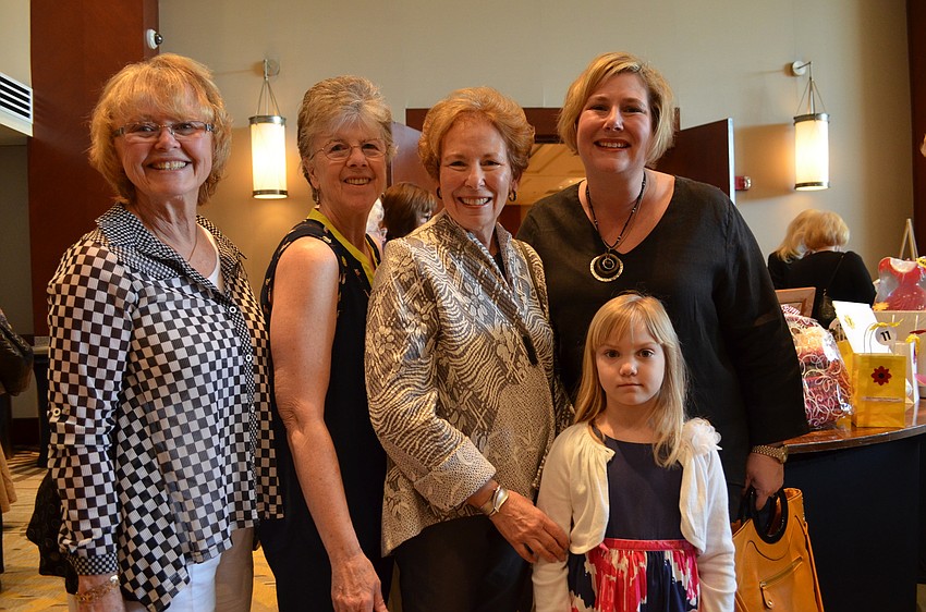 Joyce Rendano, Marjorie Carano, Anita Laurie, Bethany and Paige Botzenhart