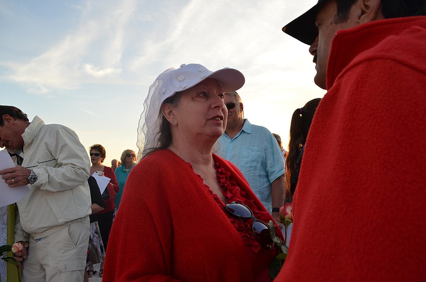 Laura and Ben Nickel during the Say ‘I do’ Again vow renewal ceremony Sunday, Feb. 14.